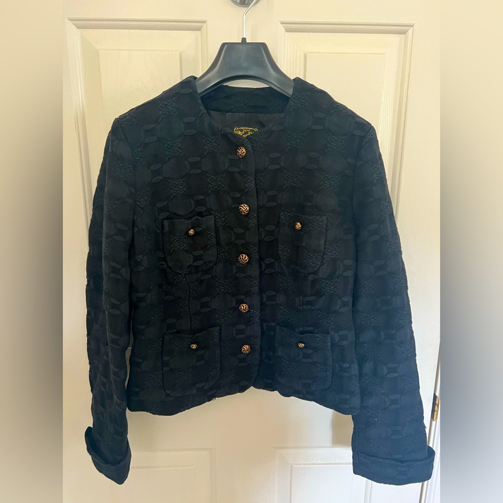 Lucky Brand tweed jacket with gold buttons